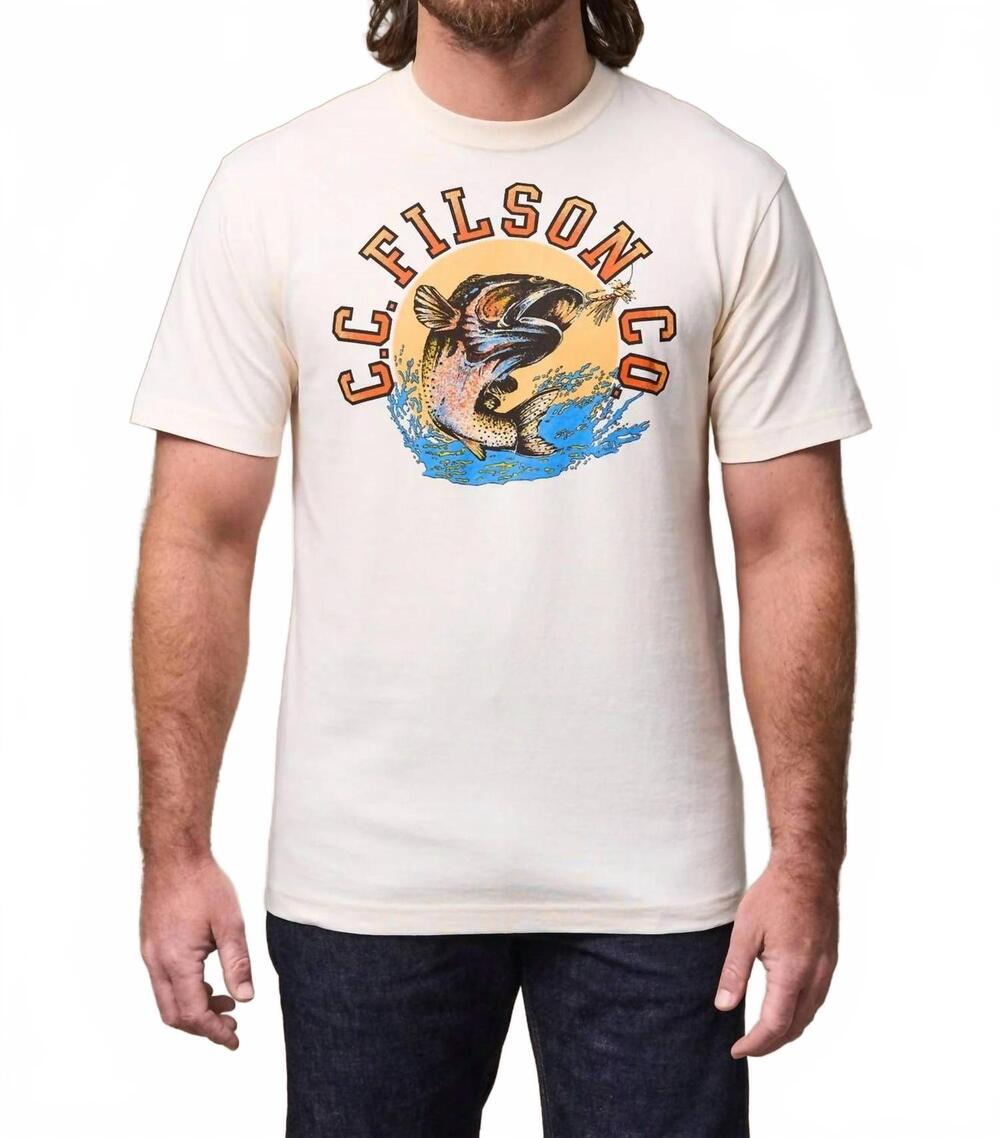 NEW FILSON dry fly graphic t-shirt in basswood